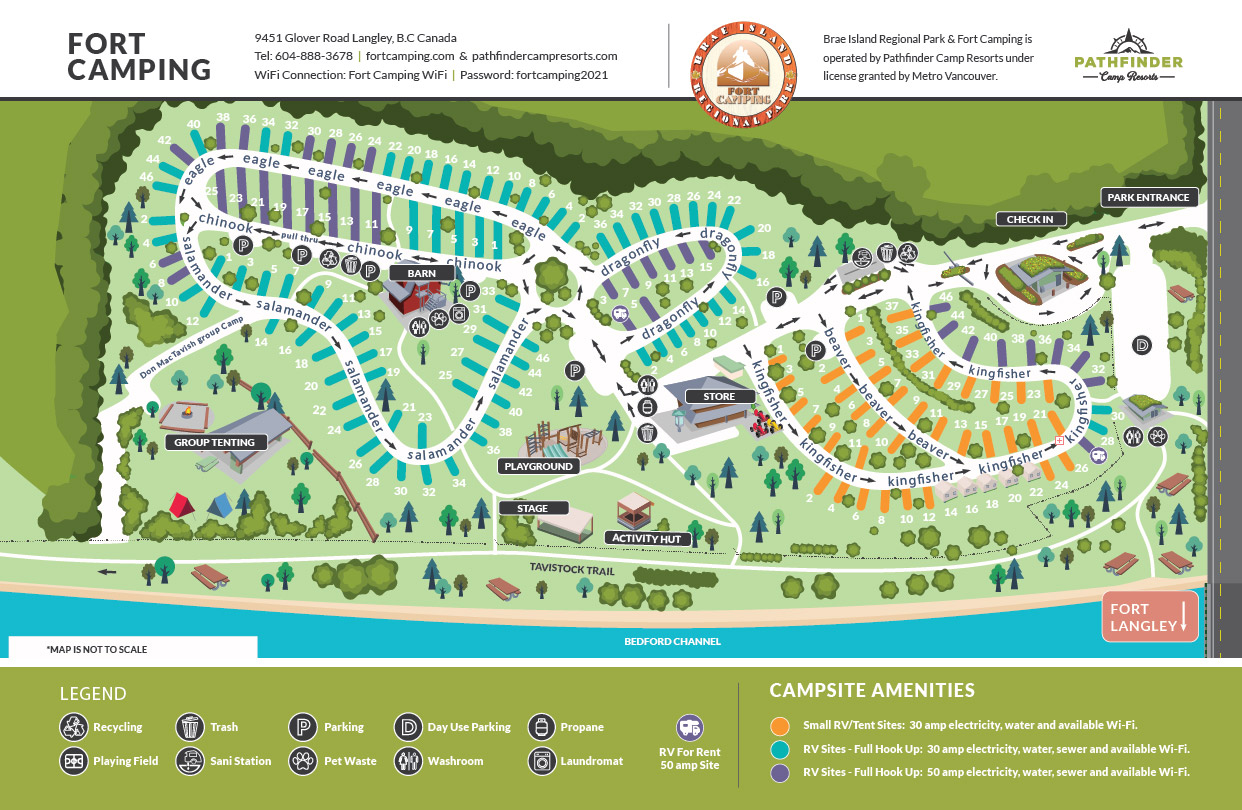 Fort Camping site map