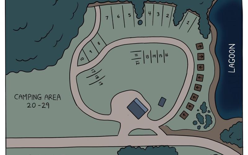 Little Horse Lodge site map