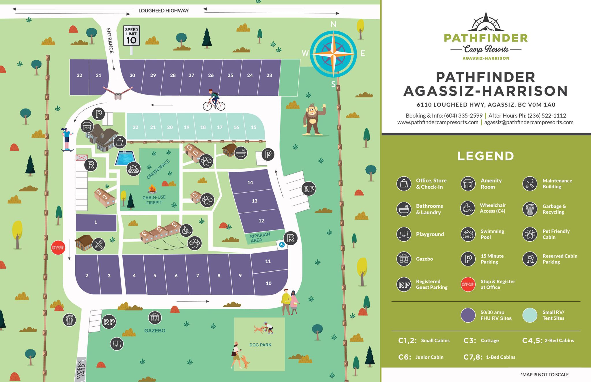 Pathfinder Agassiz site map