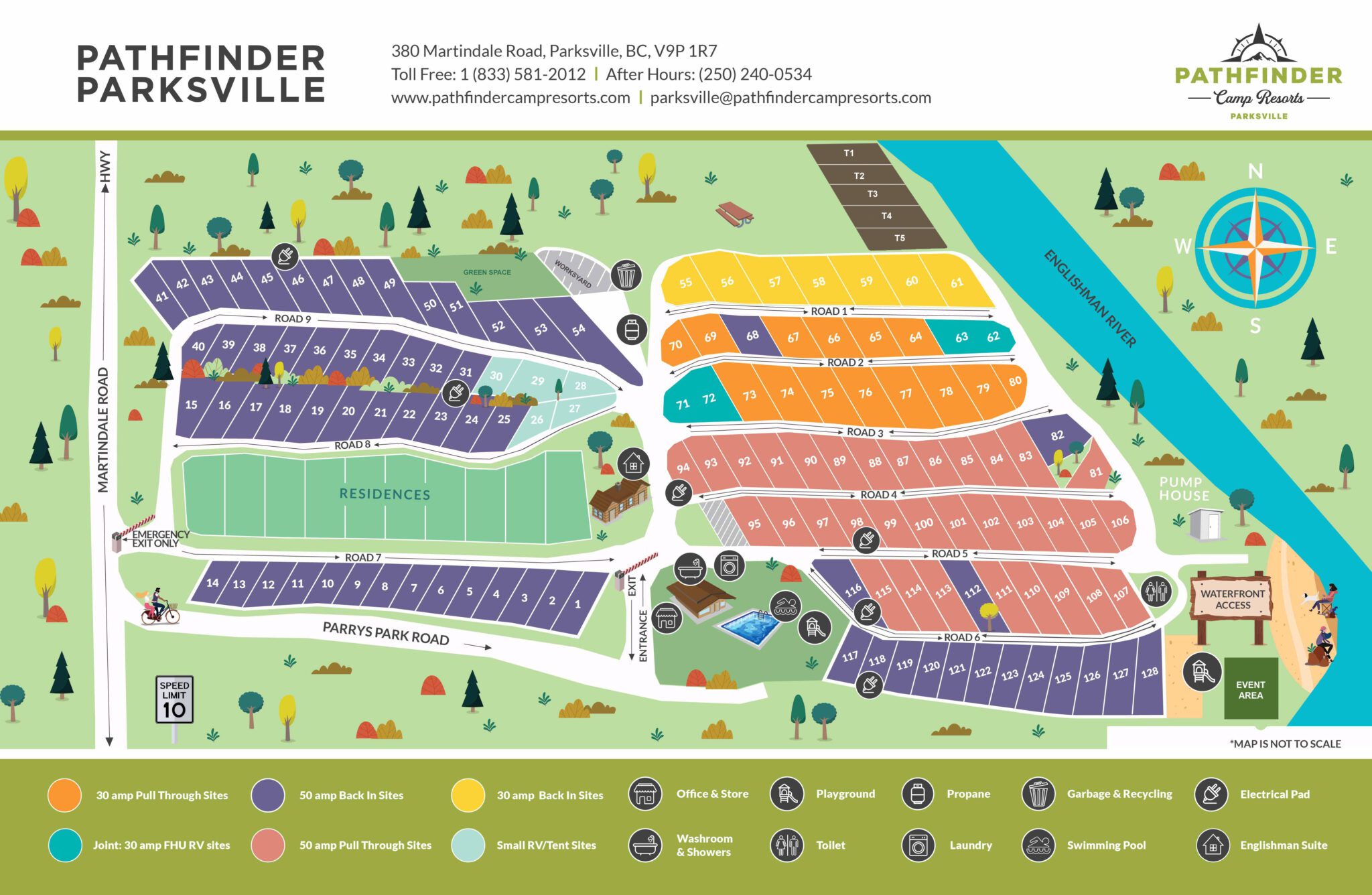 Pathfinder Parksville site map