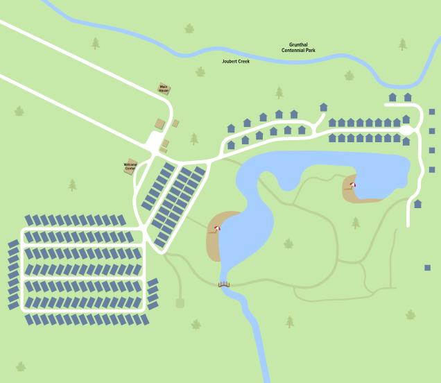 Green Valley RV & Cabins site map