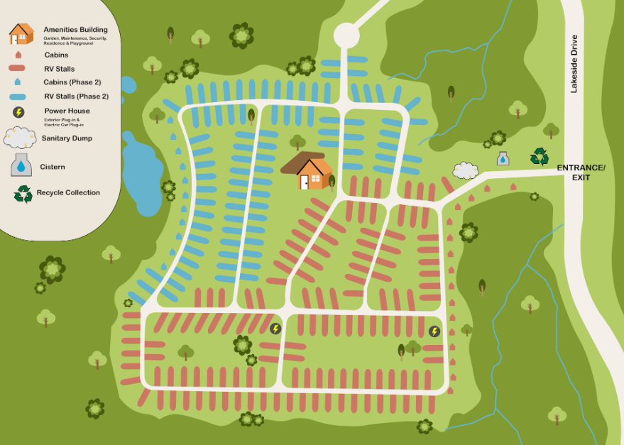 Wish You Were Here Eco Village site map